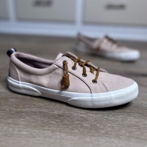 Sperry Women's tan Canvas Boat Shoes